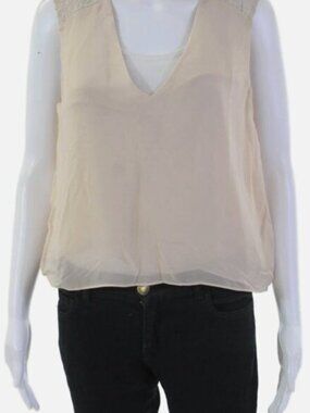 Alice + Olivia Pale Pink Boxy Sleeveless Blouse